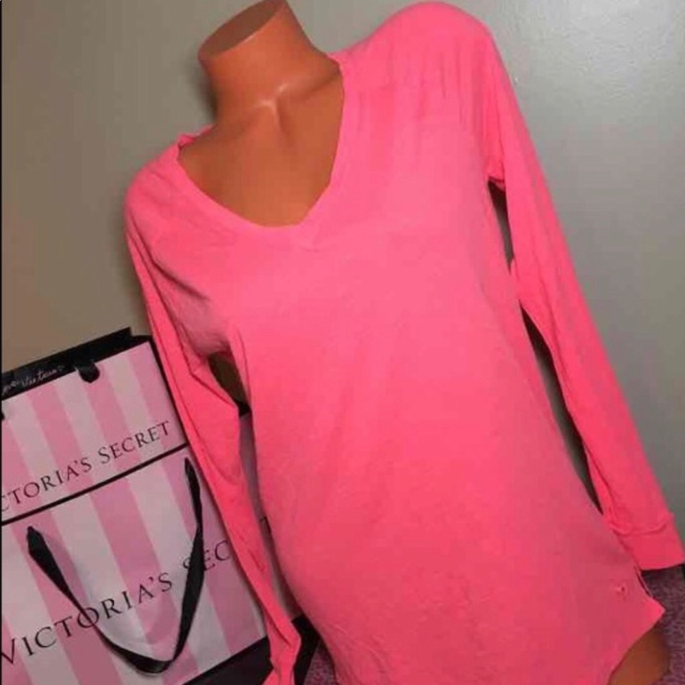 NWT pink long sleeve sleep shirt